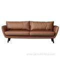 Modern l shaped leather sofa set furniture commercial office building sectional sofa with armchair